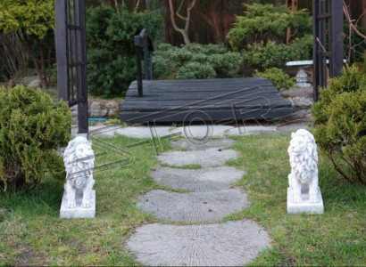 Lion Garden Figure Patio Garden Sculpture Figures Sculptures Decor Statues